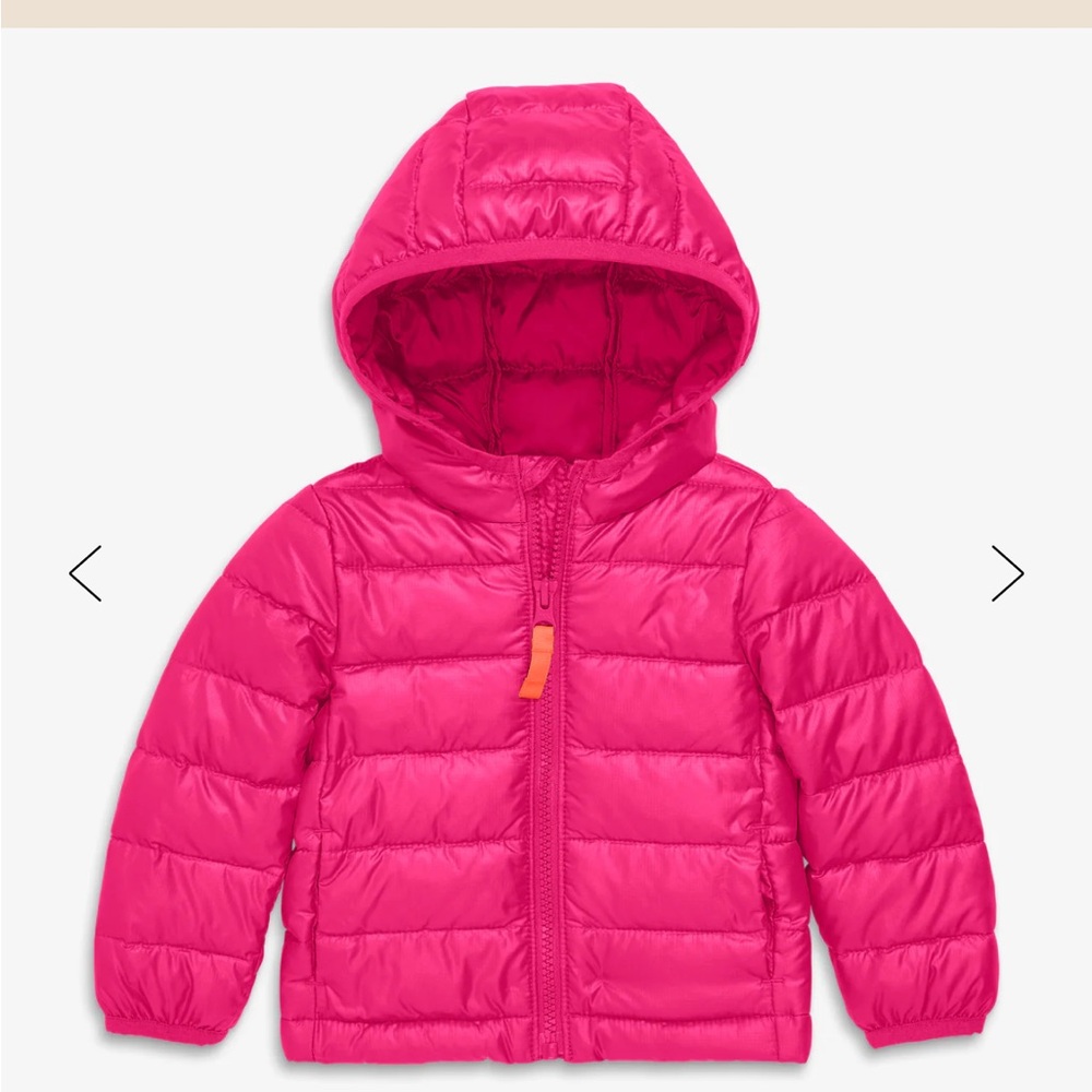 Primary Pink Puffer Jacket